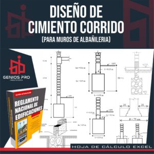 Diseño de Cimiento Corrido para Muros de Albañilería RNE