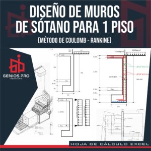 Diseño de Muros de Sótano para Un Piso por Método de Coulomb y Rankine