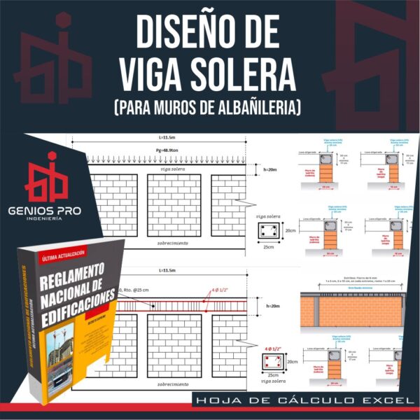 Diseño de Vigas Soleras para Muros de Albañilería