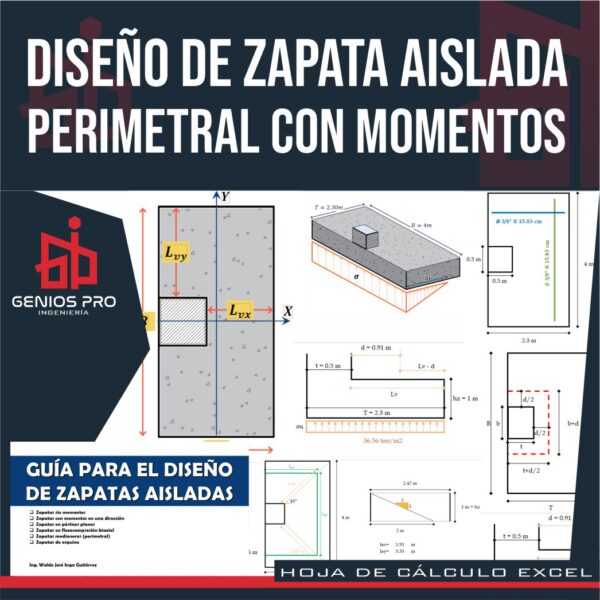 Diseño de Zapata Aislada Perimetral con Momentos