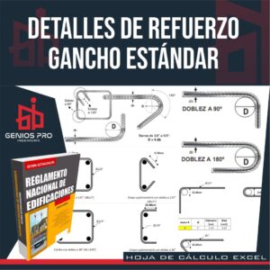 Detalles de Refuerzo Gancho Estándar y Diámetro de Doblado