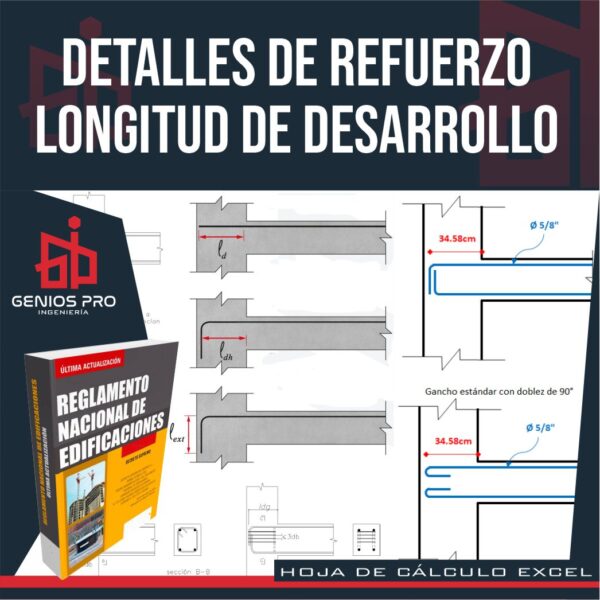 Detalles de Refuerzo Longitud de Desarrollo en Ganchos Estándar a Tracción