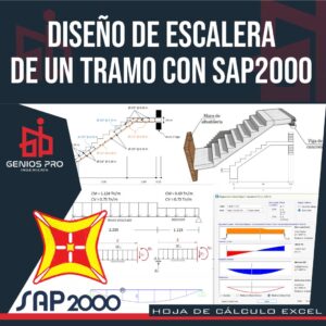 Diseño de Escalera de Un Tramo con el Programa SAP2000