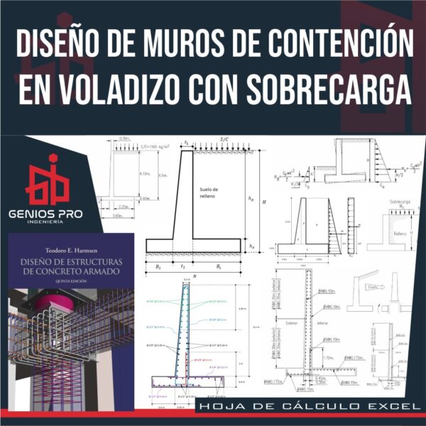 Diseño de Muros de Contención en Voladizo con Sobrecarga