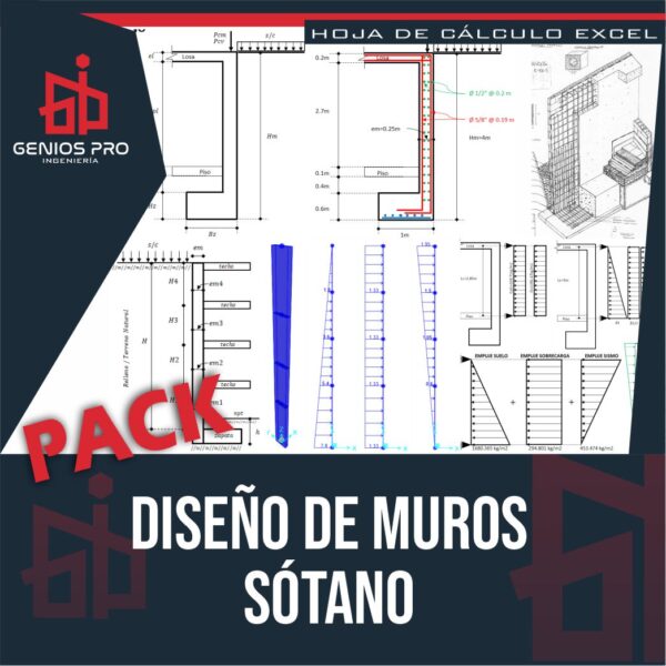 Pack Diseño de Muros de Sótano