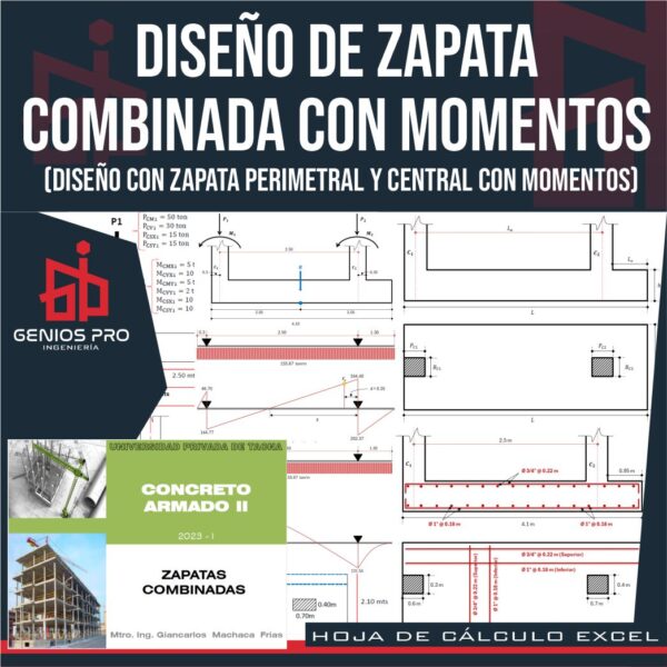 Diseño de Zapata Combinada con Momentos (Zapatas Perimetral y Central)