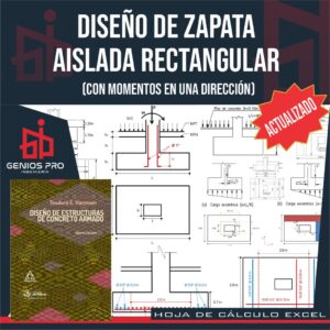 Diseño de Zapata Aislada Rectangular con Momento en una Dirección